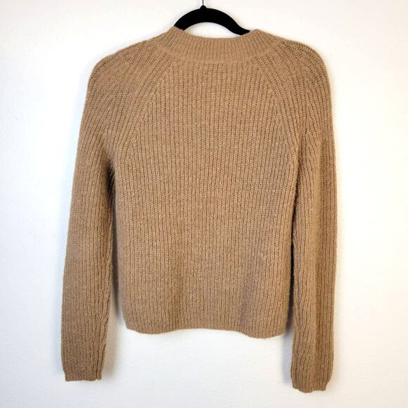 J Crew Sweater Women's XS Camel Wool Alpaca Blend Career Preppy Academia Festive - Picture 2 of 9